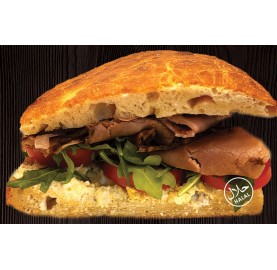 Roast Beef Focaccia Sandwich