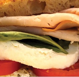 Smoked Turkey Focaccia Sandwich