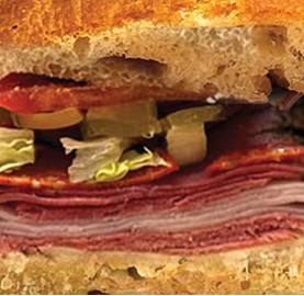 Italian Sub Focaccia Sandwich